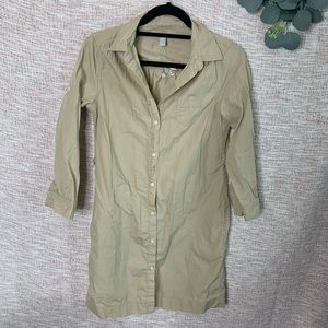 [nwot] Safari Button Down Shirt Dress